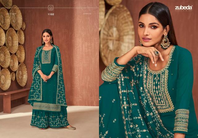 Zubeda Rauzan Georgette Salwar Kameez Wholesale catalog