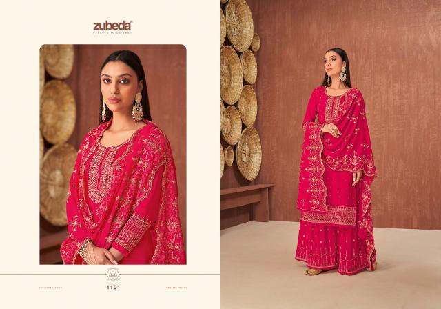 Zubeda Rauzan Georgette Salwar Kameez Wholesale catalog