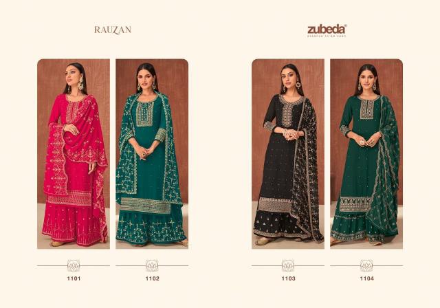 Zubeda Rauzan Georgette Salwar Kameez Wholesale catalog