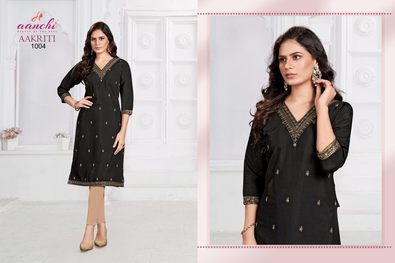 Aanchi AAKRITI kurti wholesale catalog