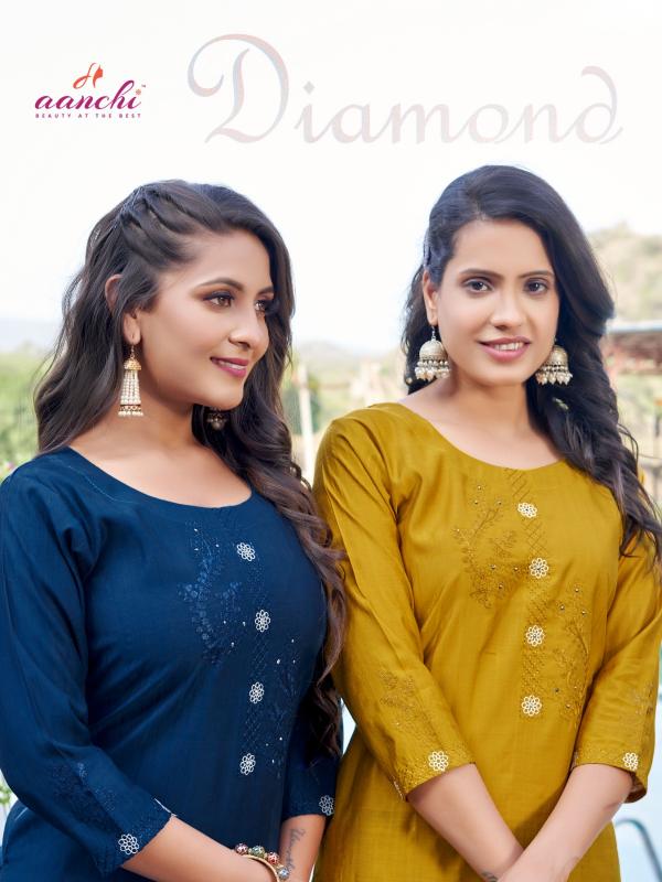 Aanchi DIAMOND Kurti Wholesale catalog