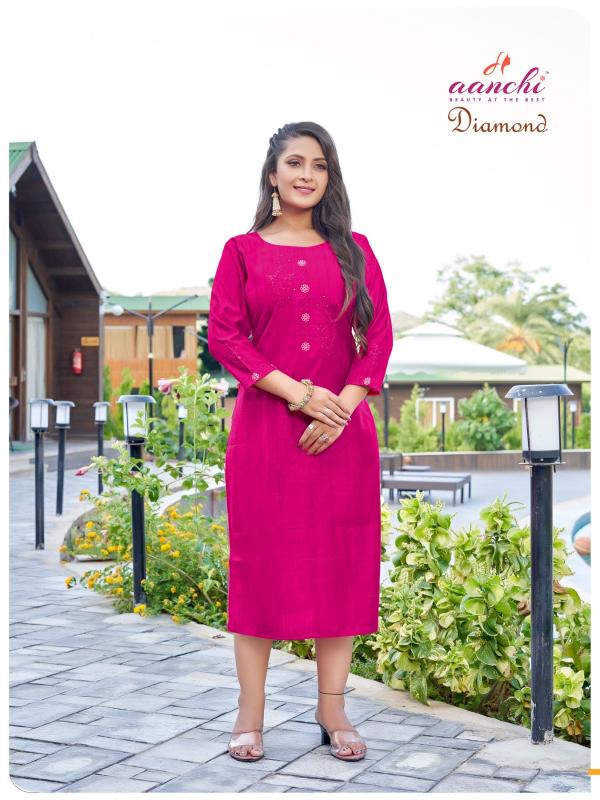Aanchi DIAMOND Kurti Wholesale catalog