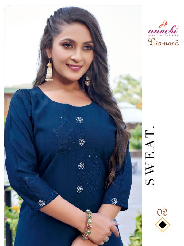 Aanchi DIAMOND Kurti Wholesale catalog