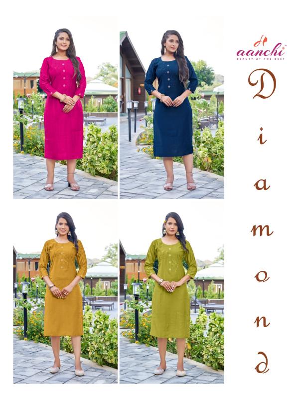 Aanchi DIAMOND Kurti Wholesale catalog