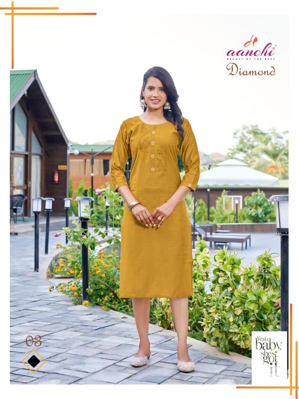 Aanchi DIAMOND Kurti Wholesale catalog