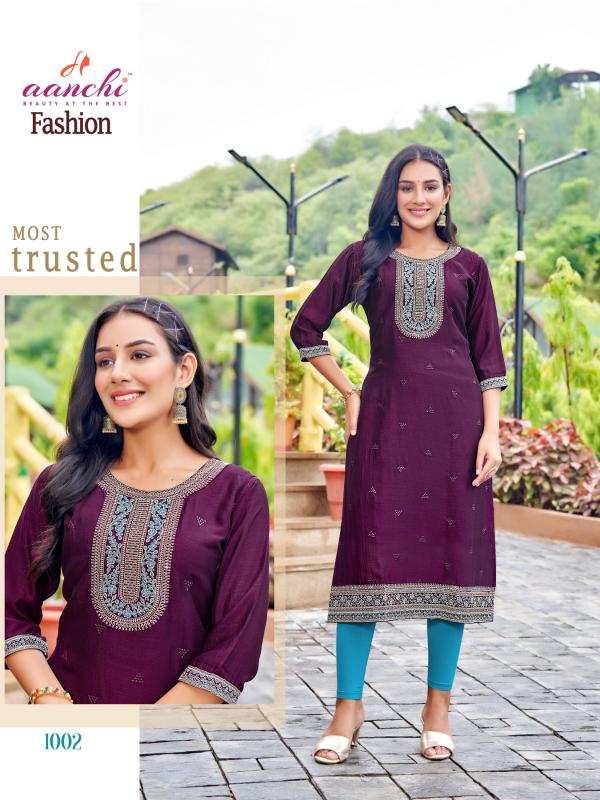 Aanchi FASHION kurti wholesale catalog