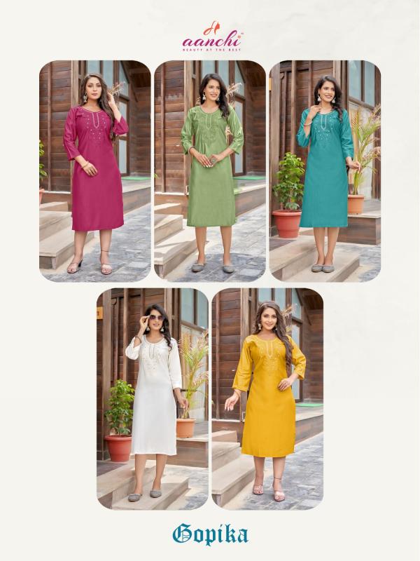 Aanchi GOPIKA Kurti Wholesale catalog