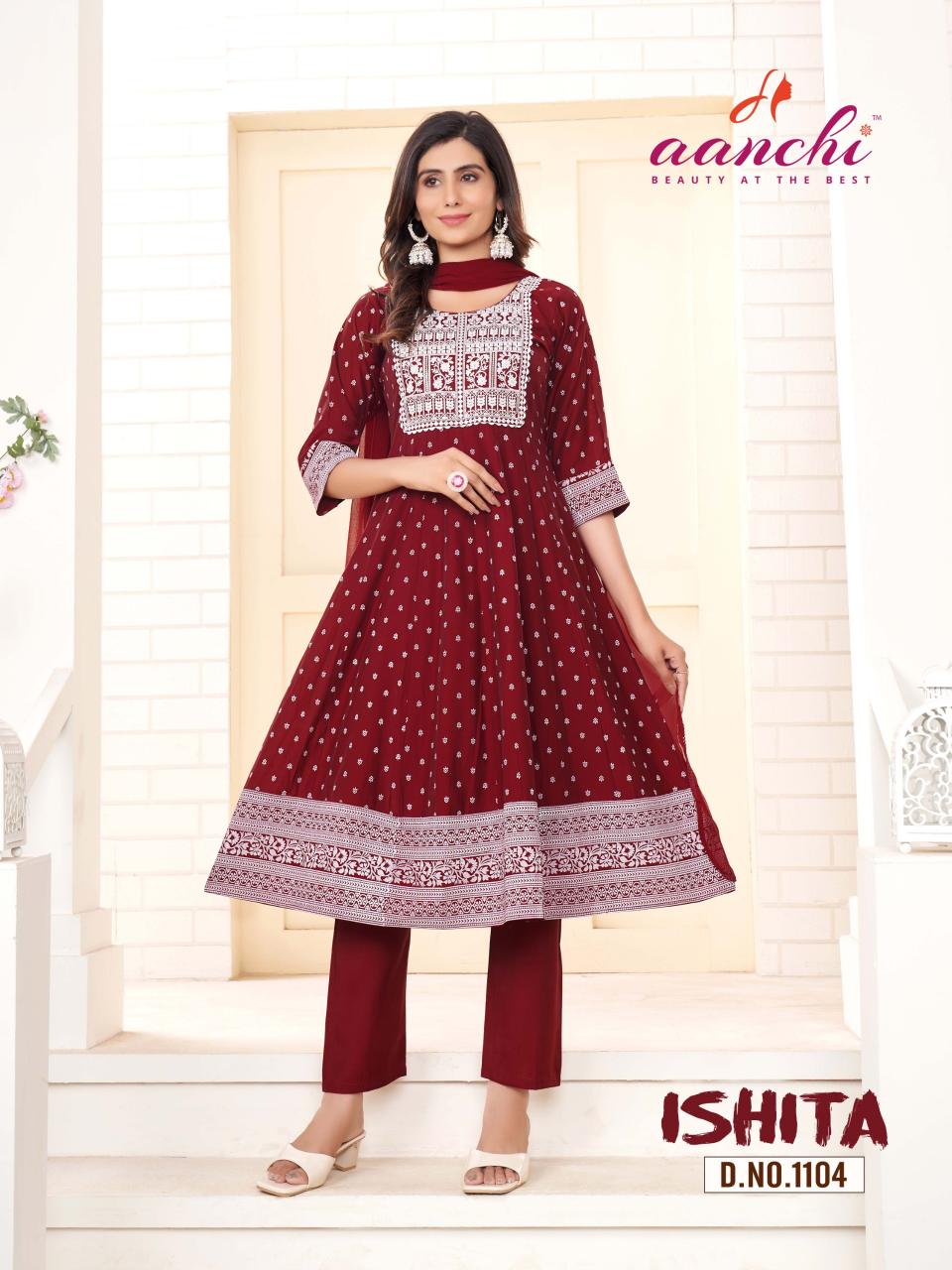 Aanchi ISHITA Kurti Wholesale catalog