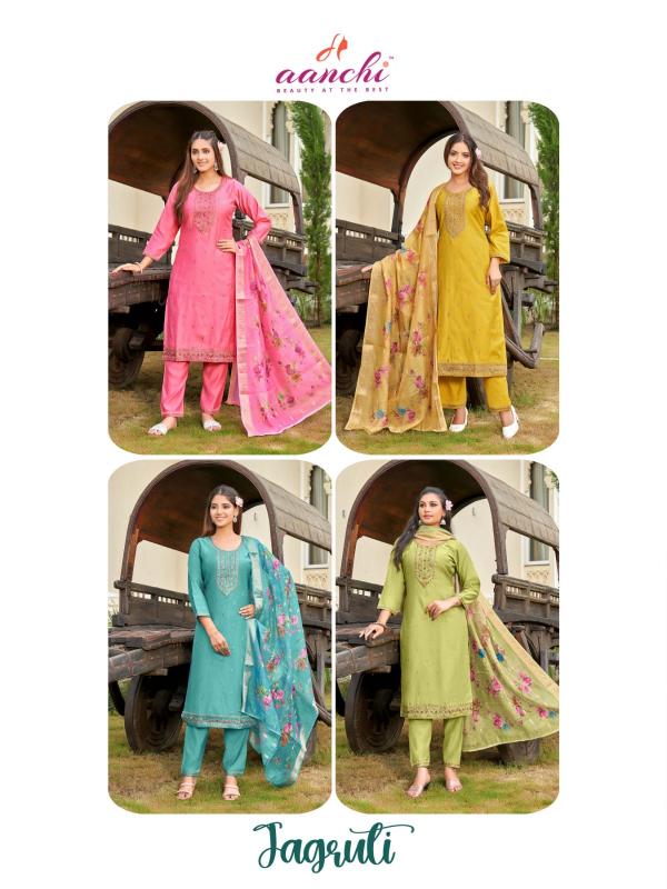 Aanchi JAGRUTI KURTI Wholesale catalog
