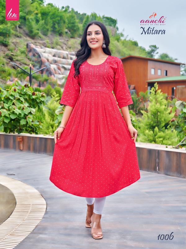 Aanchi MITARA Kurti Wholesale catalog