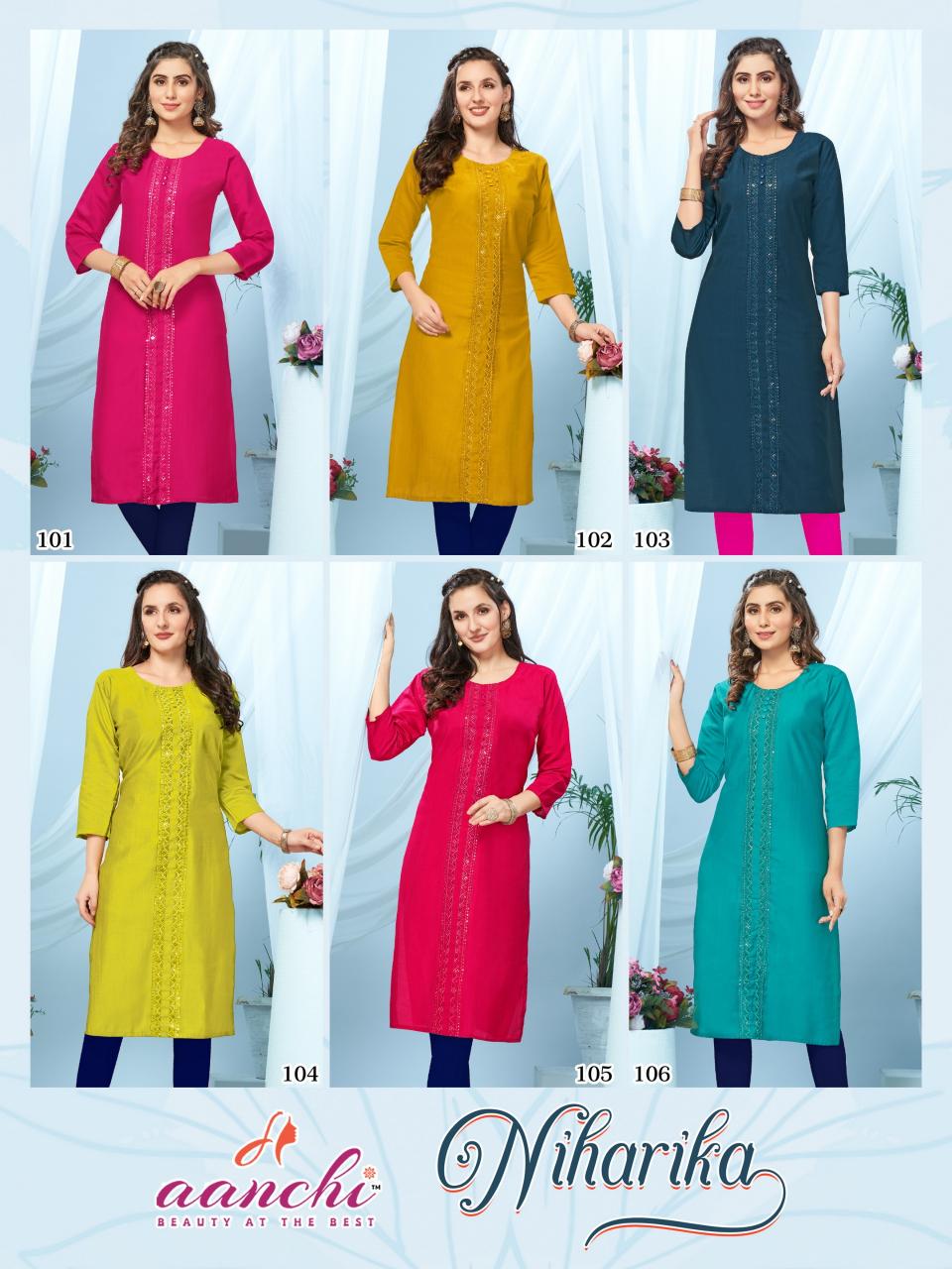 Aanchi NIHARIKA KURTI Wholesale catalog