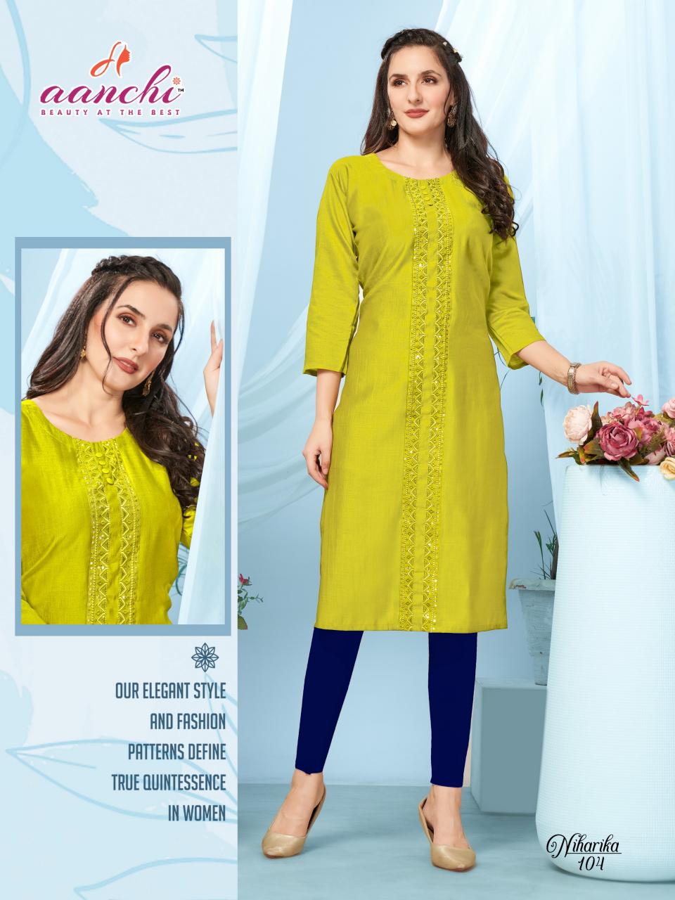Aanchi NIHARIKA KURTI Wholesale catalog