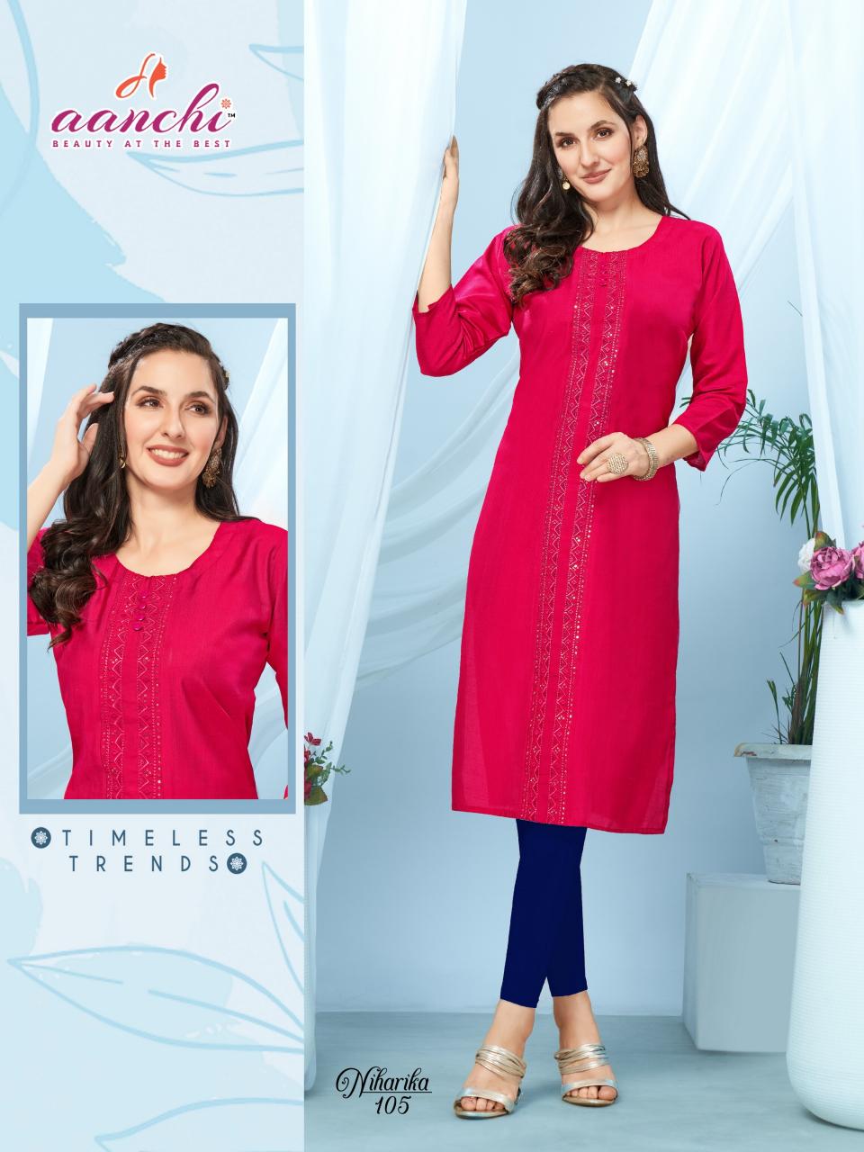 Aanchi NIHARIKA KURTI Wholesale catalog