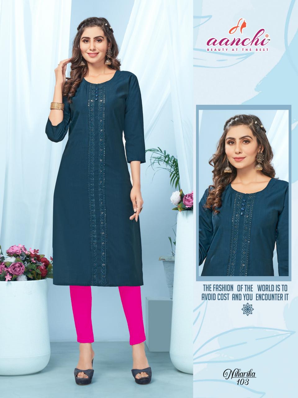 Aanchi NIHARIKA KURTI Wholesale catalog