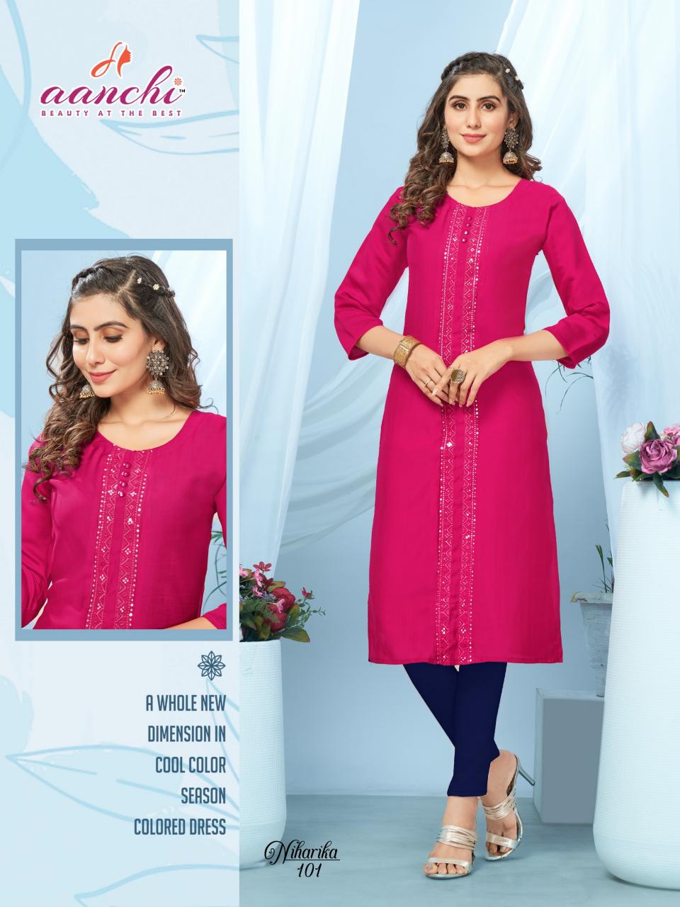 Aanchi NIHARIKA KURTI Wholesale catalog