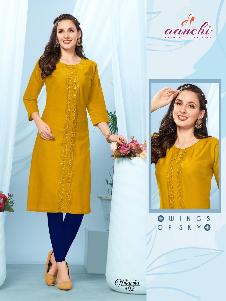 Aanchi NIHARIKA KURTI Wholesale catalog