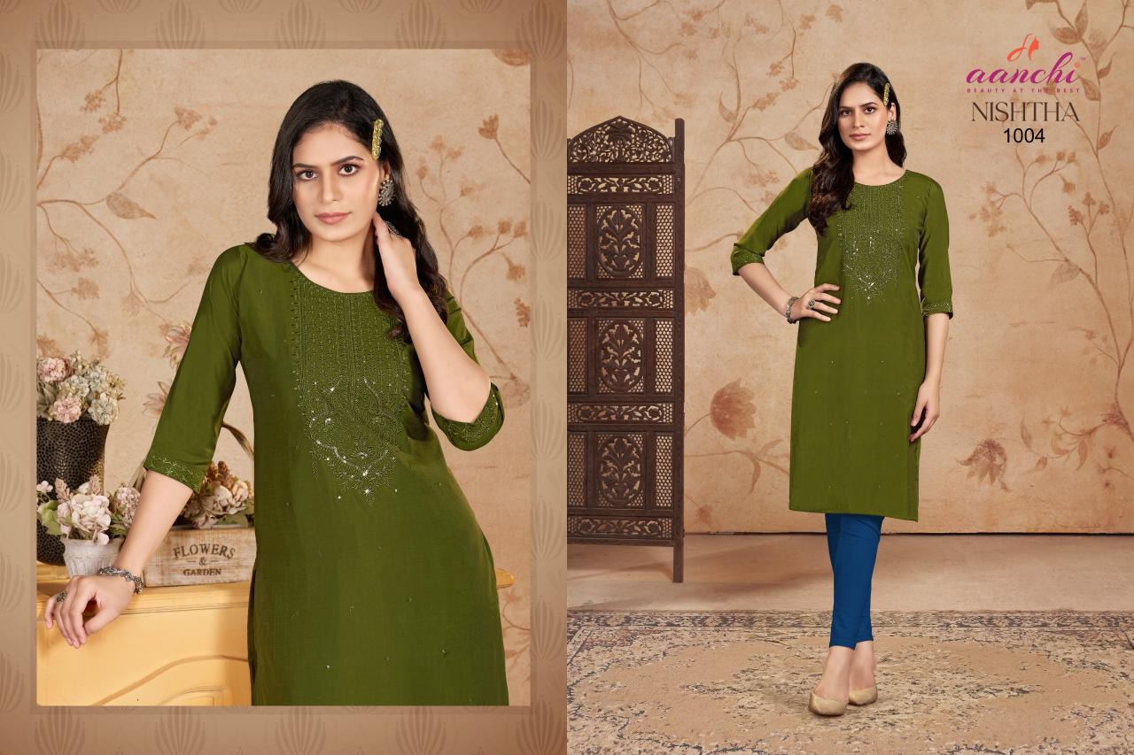 Aanchi NISHTHA Kurti Wholesale catalog