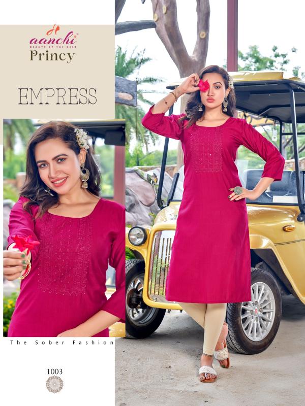 Aanchi PRINCY Kurti Wholesale catalog
