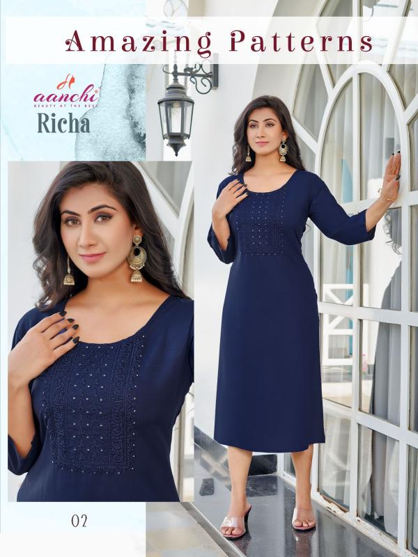 Aanchi RICHA kurti wholesale catalog