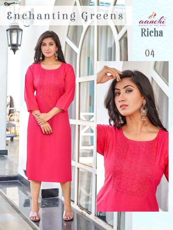 Aanchi RICHA kurti wholesale catalog