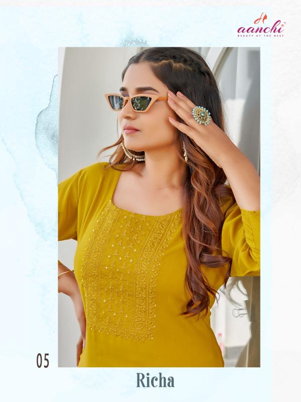 Aanchi RICHA kurti wholesale catalog