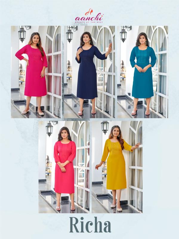 Aanchi RICHA kurti wholesale catalog