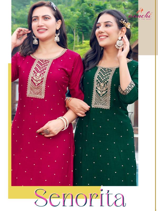 Aanchi SENORITA Kurti Wholesale catalog