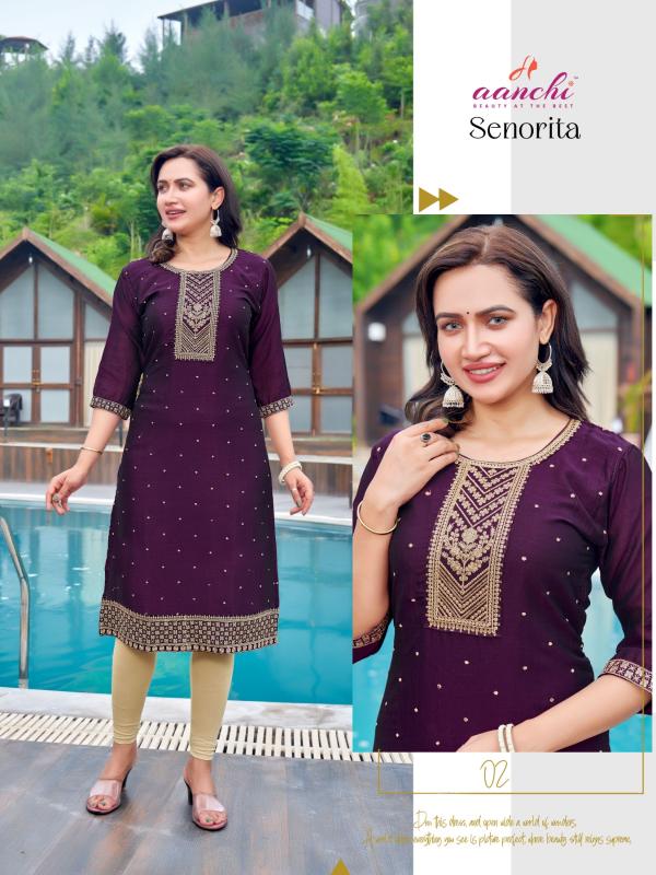 Aanchi SENORITA Kurti Wholesale catalog