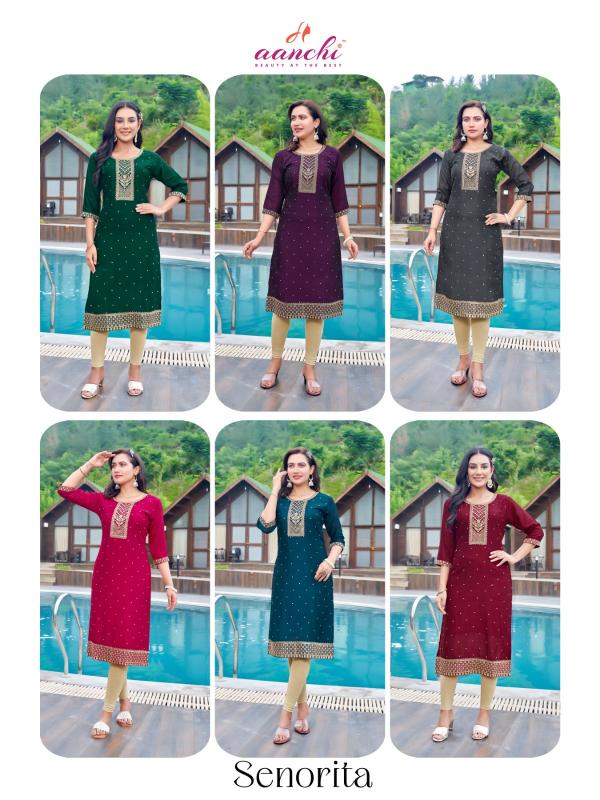 Aanchi SENORITA Kurti Wholesale catalog