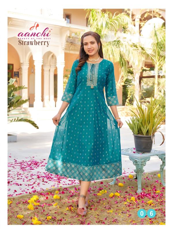Aanchi STRAWBERRY Kurti Wholesale catalog
