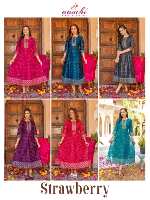 Aanchi STRAWBERRY Kurti Wholesale catalog