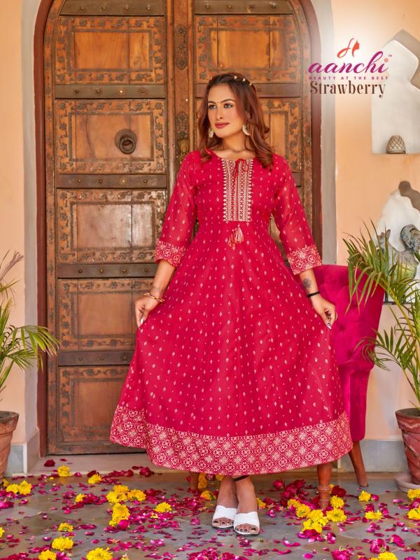 Aanchi STRAWBERRY Kurti Wholesale catalog