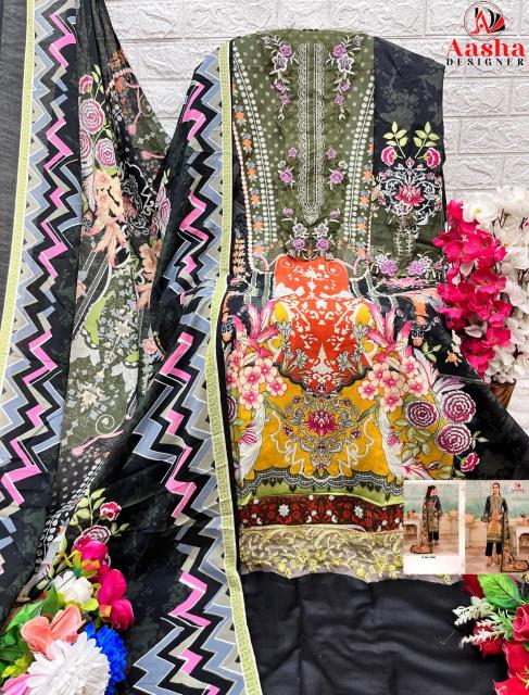 Aasha 1088 And 1089 Chiffon Dupatta Salwar Kameez Wholesale catalog