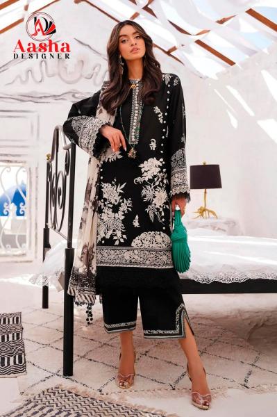 Aasha 1111 Cotton Dupatta Pakistani Salwar Kameez wholesale catalog