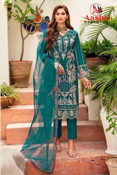 Aasha 1118 Rayon Embroidered Salwar Kameez Wholesale catalog