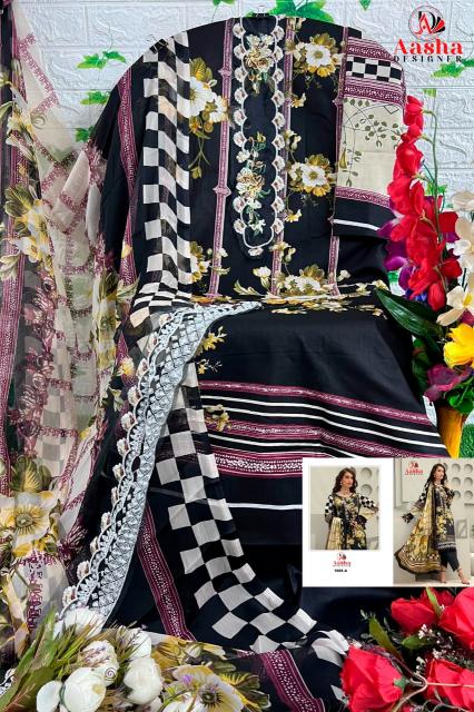 Aasha Queens Vol 1 Cotton Dupatta Pakistani Salwar Kameez wholesale catalog