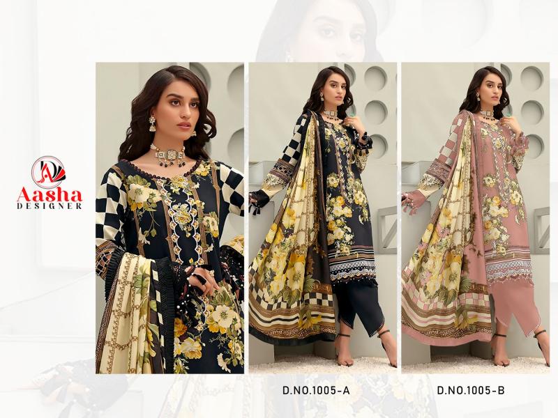 Aasha Queens Vol 1 Cotton Dupatta Pakistani Salwar Kameez wholesale catalog