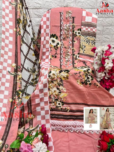Aasha Queens Vol 1 Cotton Dupatta Pakistani Salwar Kameez wholesale catalog