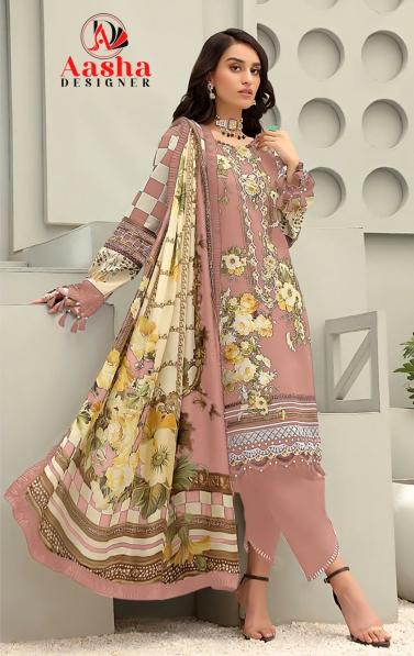 Aasha Queens Vol 1 Cotton Dupatta Pakistani Salwar Kameez wholesale catalog