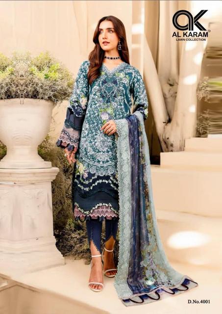 Al Karam Firdous Vol 4 Cotton Printed Dress Material Wholesale catalog