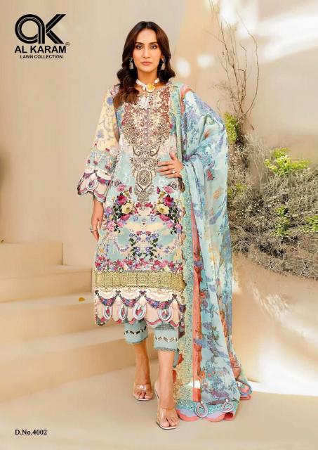 Al Karam Firdous Vol 4 Cotton Printed Dress Material Wholesale catalog