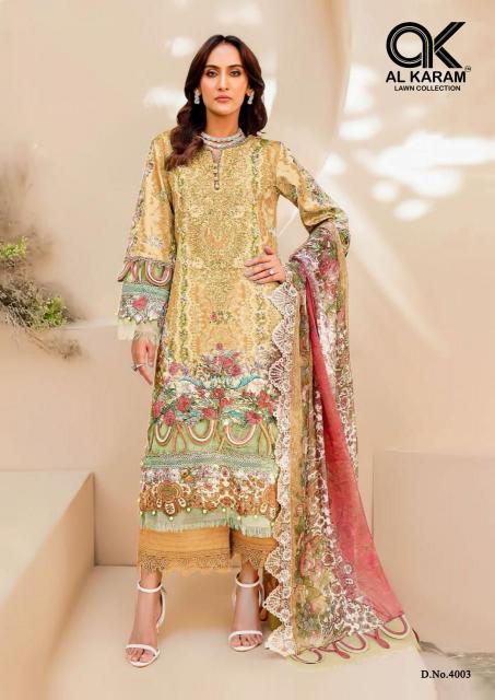 Al Karam Firdous Vol 4 Cotton Printed Dress Material Wholesale catalog