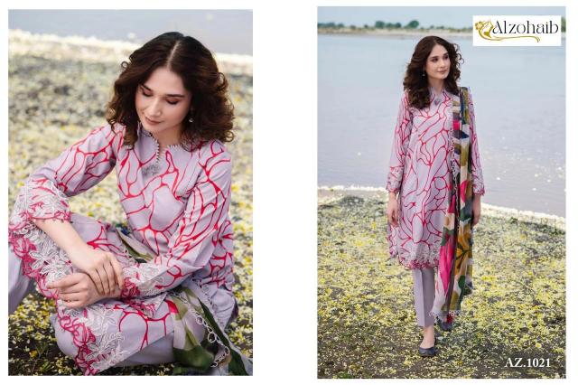 Alzohaib M Basic Chiffon Dupatta Salwar Suits Wholesale catalog