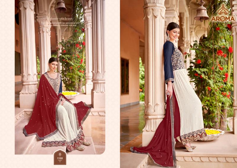 Aroma Minakari Georgette Designer Salwar Kameez Wholesale catalog