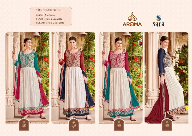 Aroma Minakari Georgette Designer Salwar Kameez Wholesale catalog