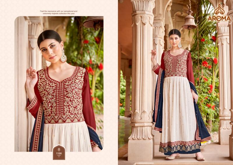 Aroma Minakari Georgette Designer Salwar Kameez Wholesale catalog