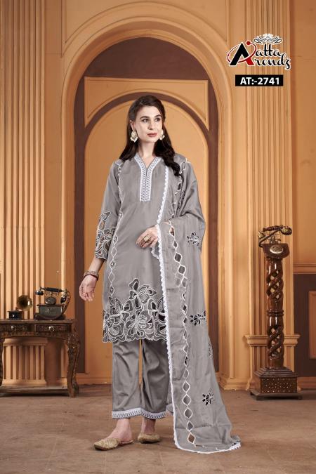 Atta Trendz 2741 Soft Orgenza salwar kameez Wholesale catalog