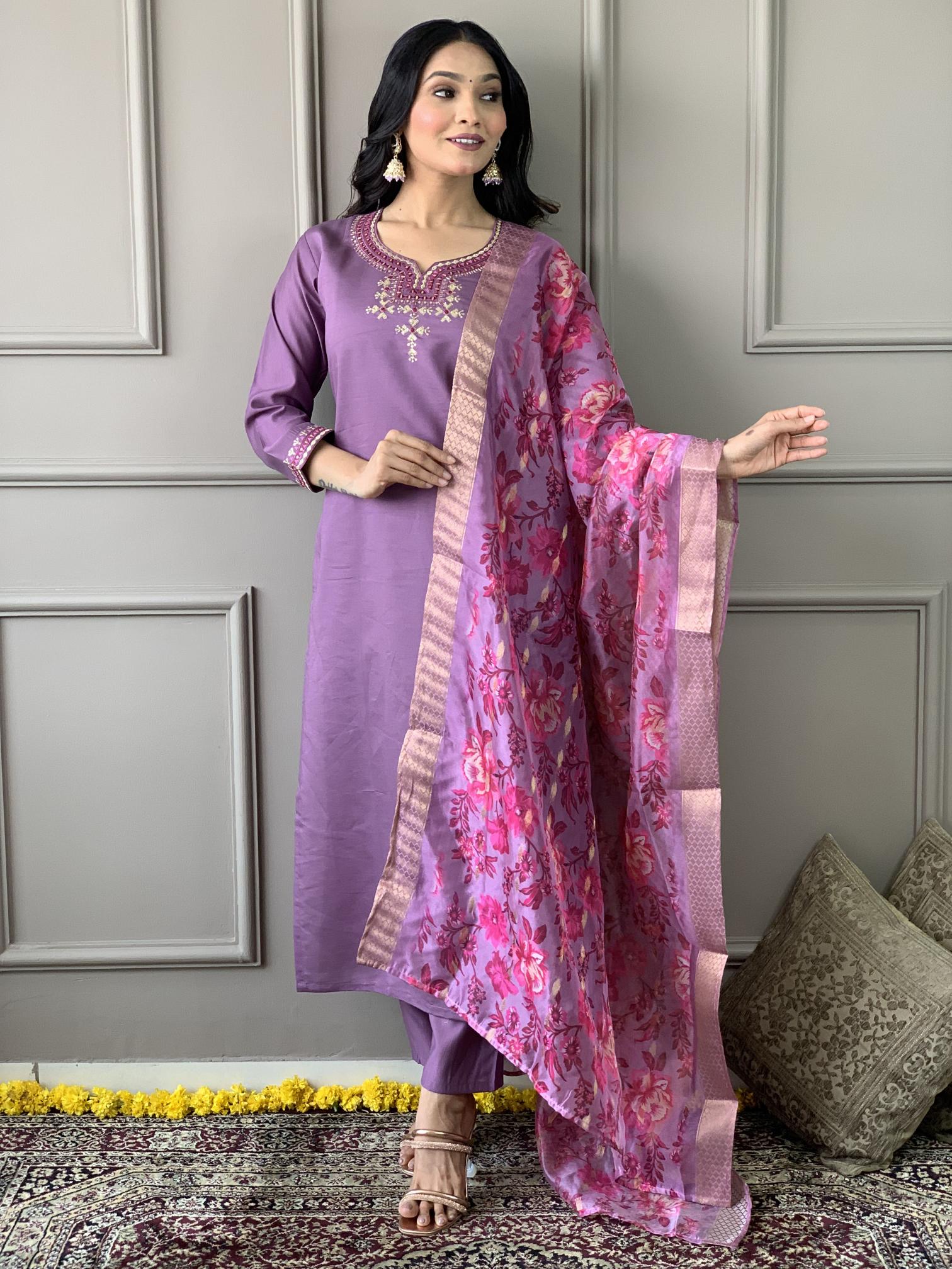 Avni 01 Viscose Chanderi Fancy Kurti Bottom With Dupatta wholesale catalog