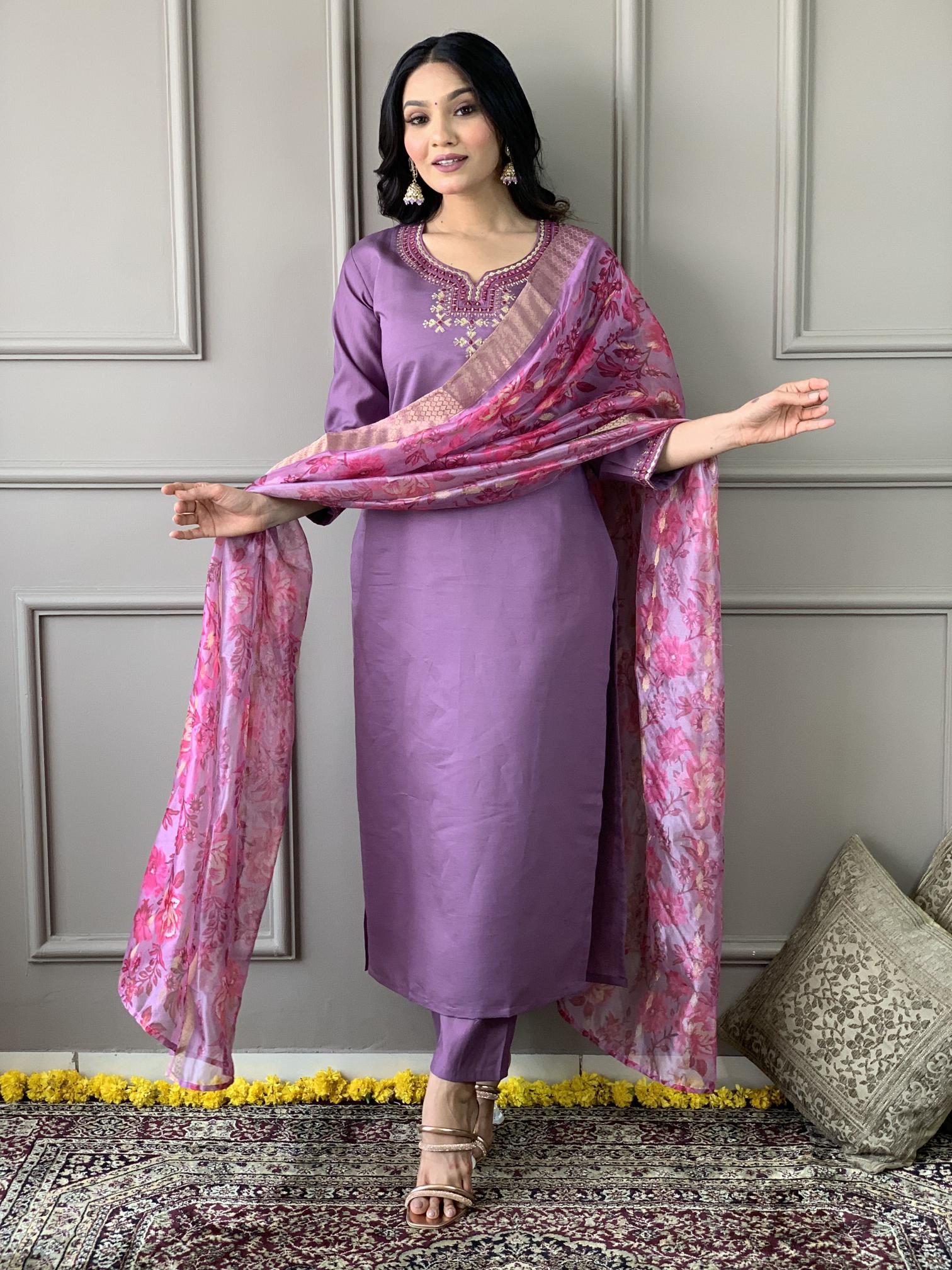 Avni 01 Viscose Chanderi Fancy Kurti Bottom With Dupatta wholesale catalog