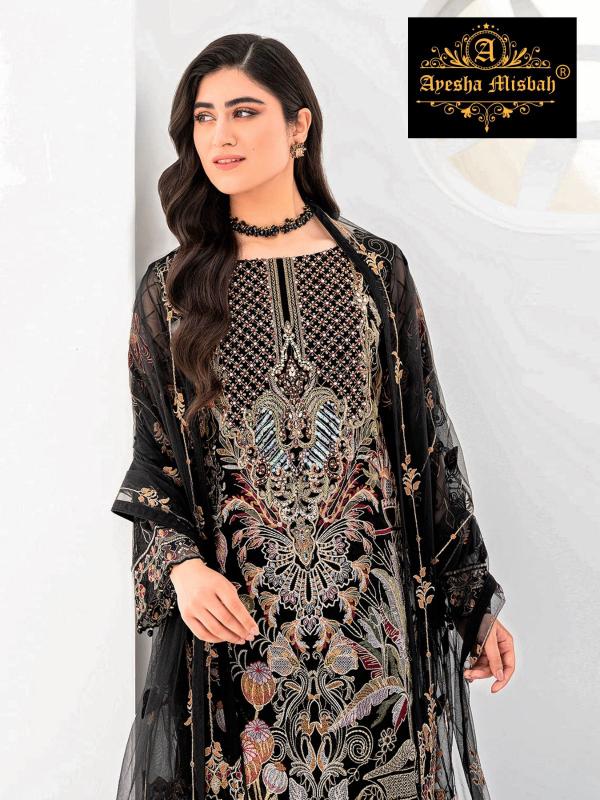 Ayesha Misbah 252 Georgette Salwar Kameez Wholesale catalog